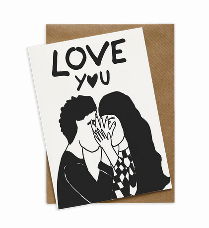 Love You Secret Kissers Card Available at Leon & Lulu