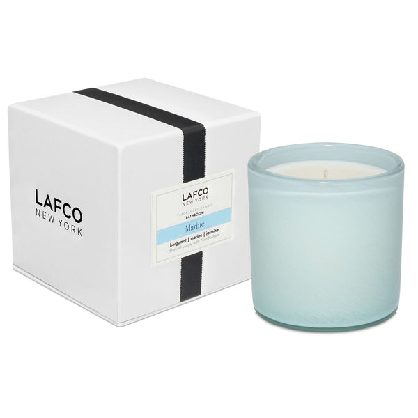 Blue Lafco Candle scented "Marine".
