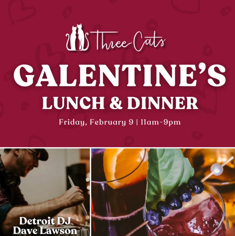 Galentine's Day at Three Cats 💕