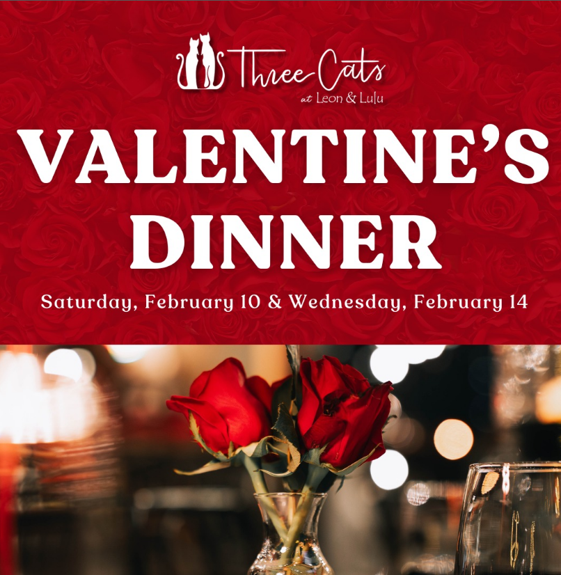 All Love, No Romance Valentine's Dinner at Three Cats