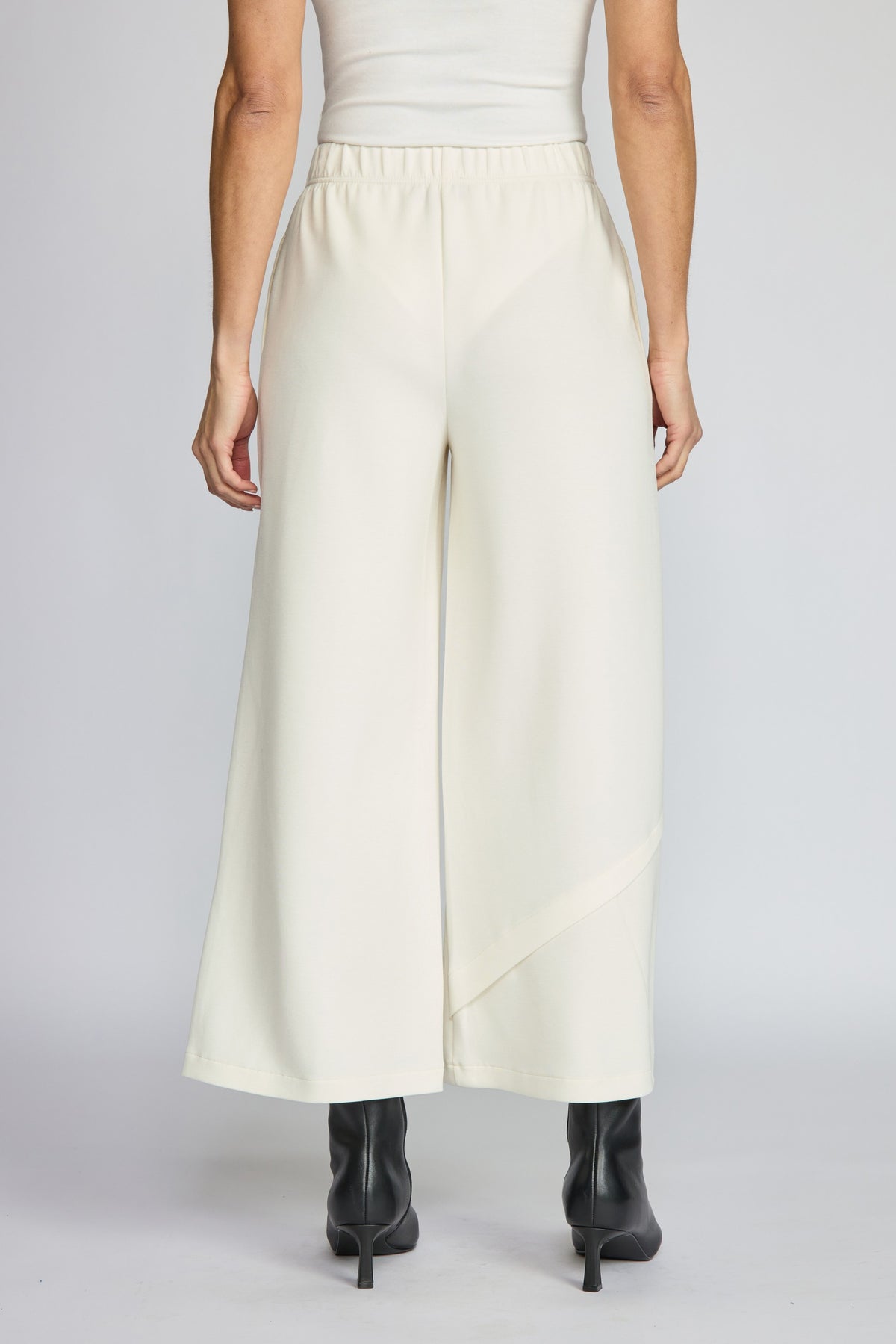 Olivia's Feather Lux Knit Crossroads Pants in Ivory