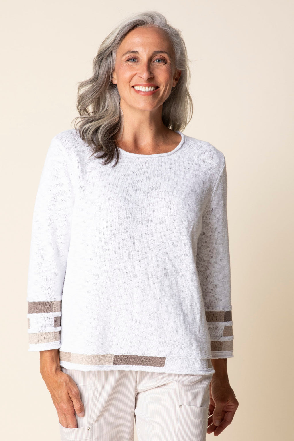 Habitat's Sand & Sea Pullover in White