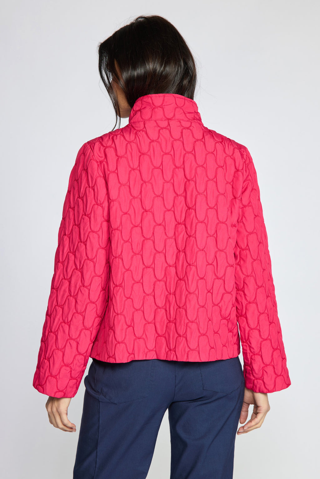Olivia's Angled Jacket in Magenta