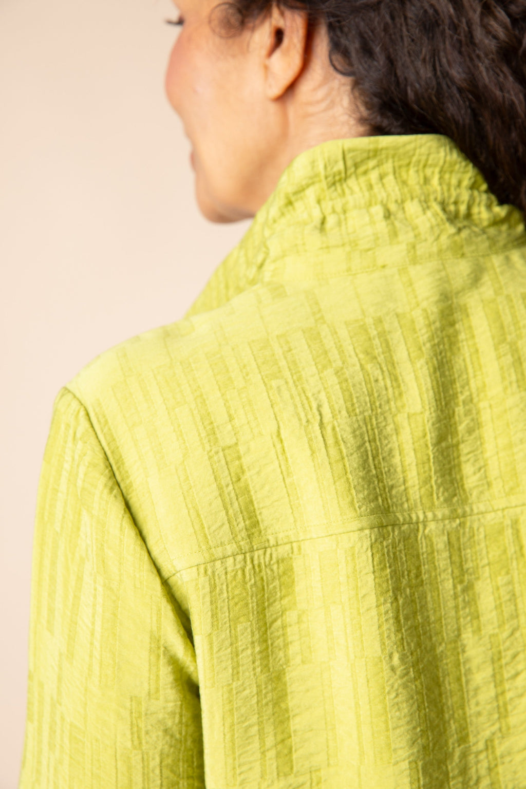 Habitat's Rayon Jacquard Event Shirt in Sprout
