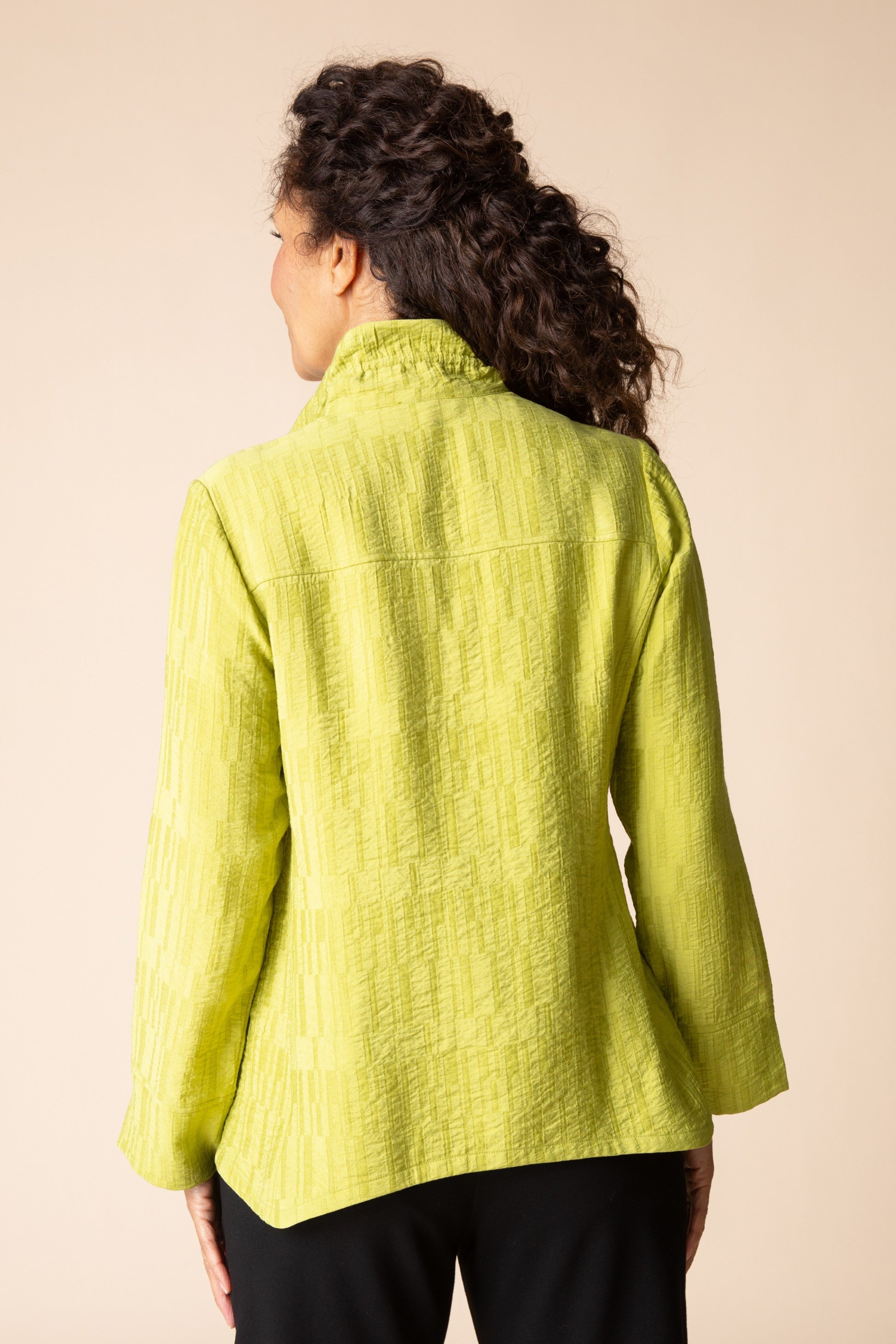 Habitat's Rayon Jacquard Event Shirt in Sprout