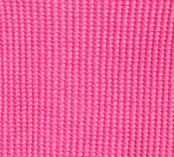Escape by Habitat's Mixed Waffle Mock Neck Top Fuchsia Swatch