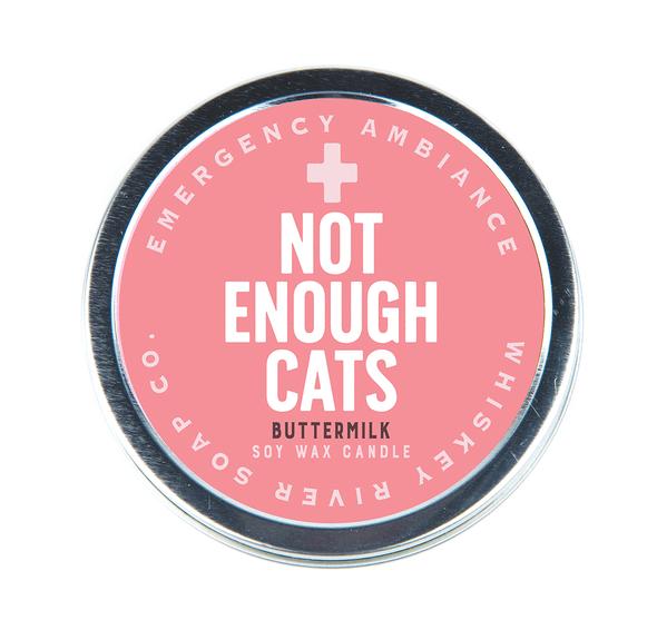 Not Enough Cats Emergency Ambiance Travel Tin Candle