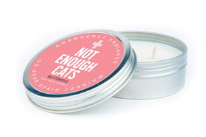 Not Enough Cats Emergency Ambiance Travel Tin Candle