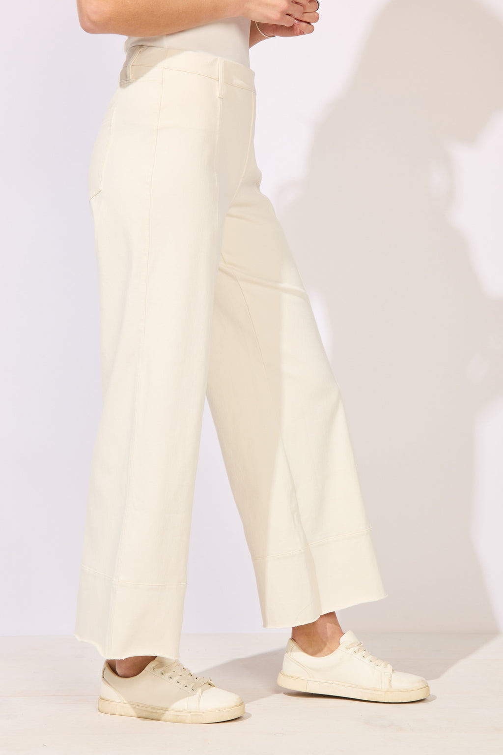 Comfort Knit Denim Chill Jean from Escape in Pearl