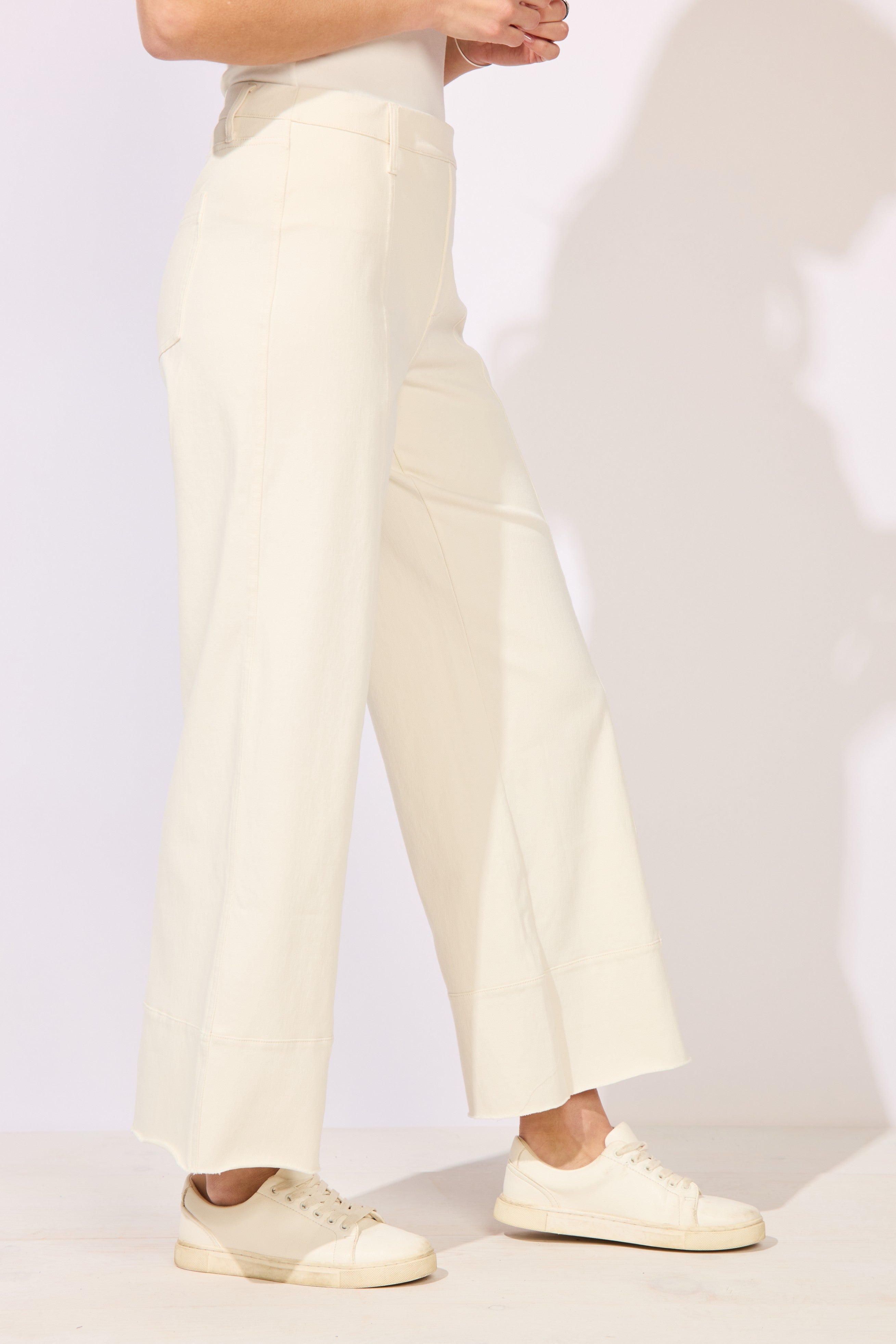 Comfort Knit Denim Chill Jean from Escape in Pearl