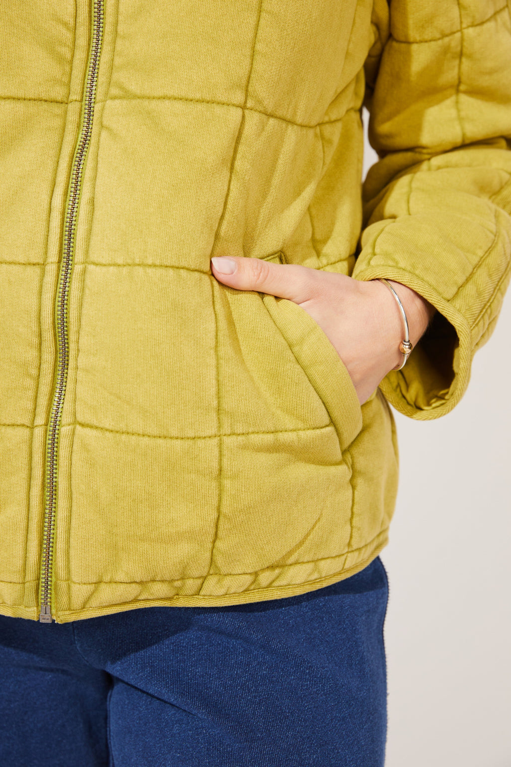 Washed Quilt Hillside Jacket from Escape in Citron