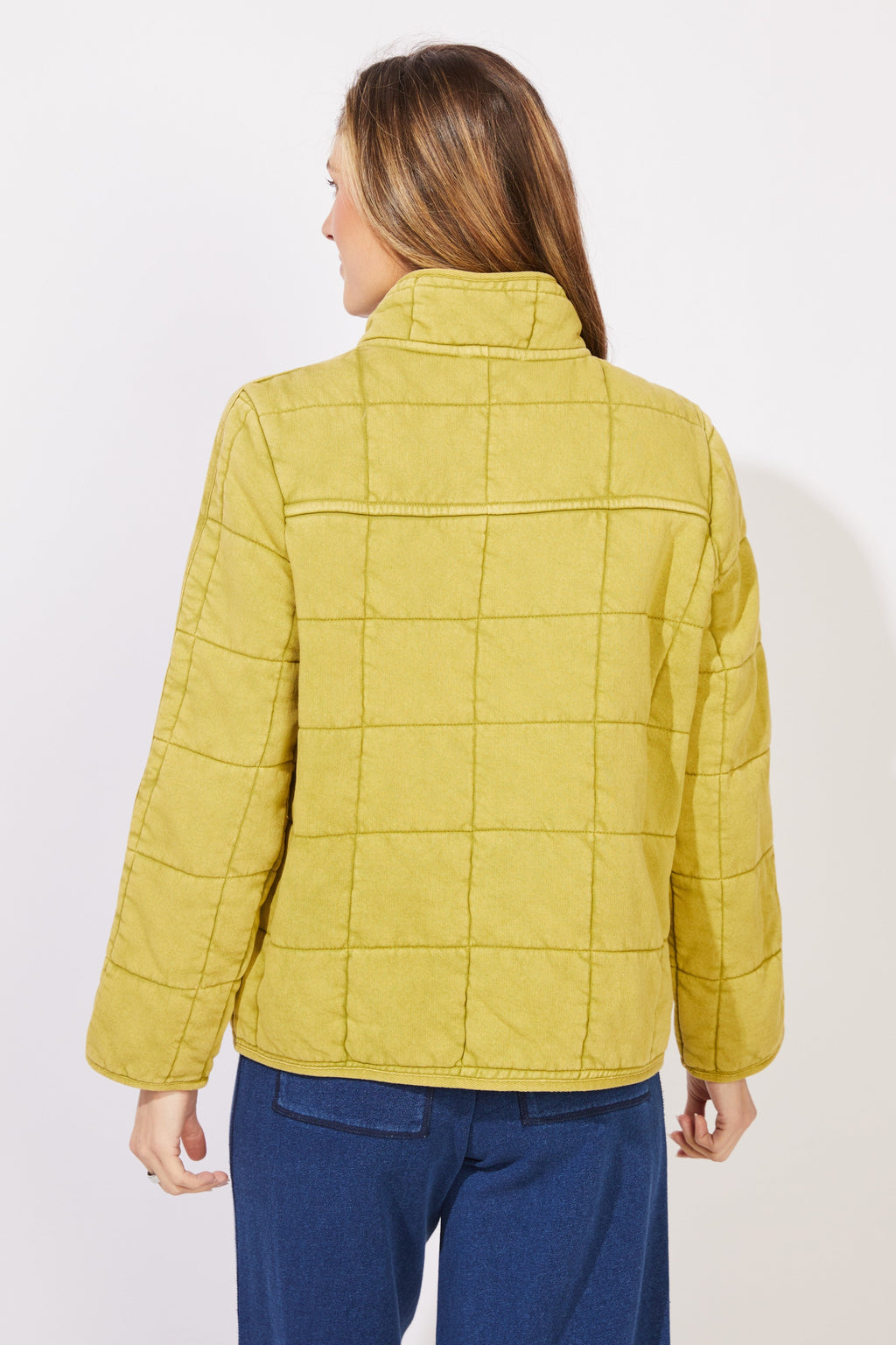 Washed Quilt Hillside Jacket from Escape in Citron