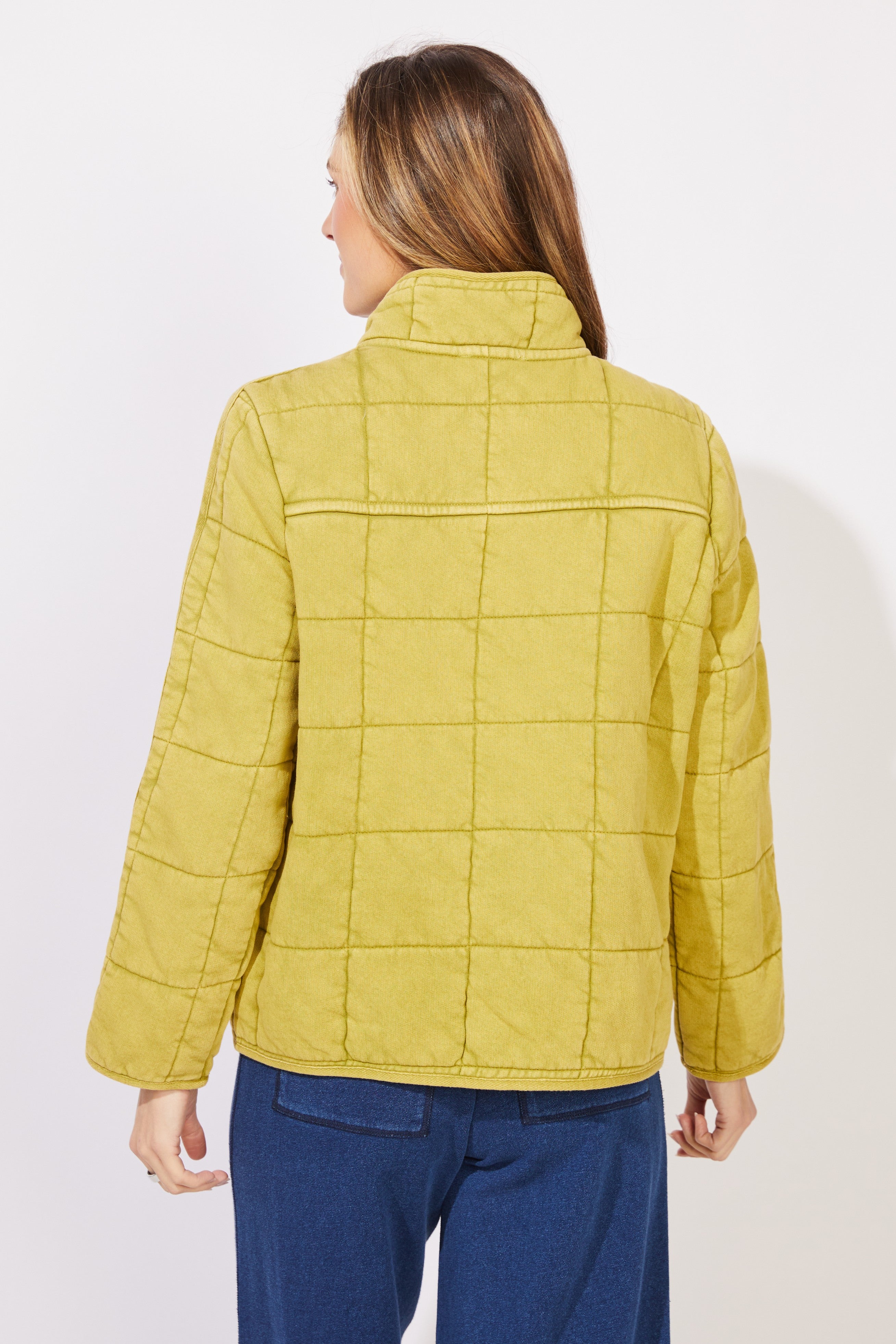 Washed Quilt Hillside Jacket from Escape in Citron