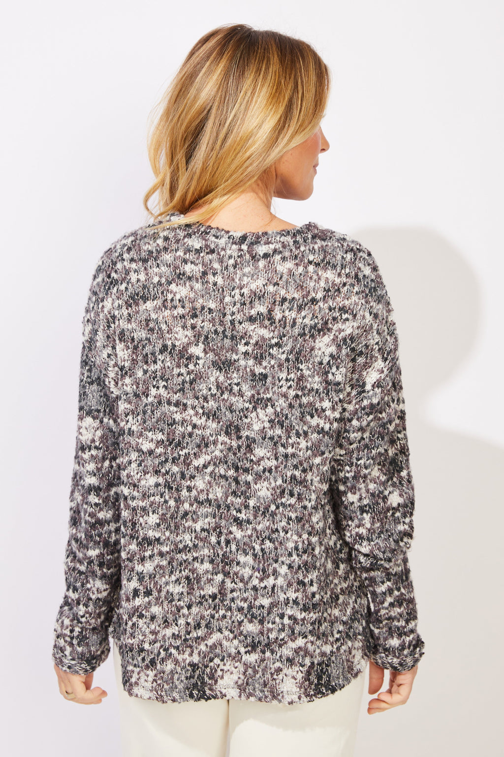 Escape's Speckled Eclipse Pullover in Fog