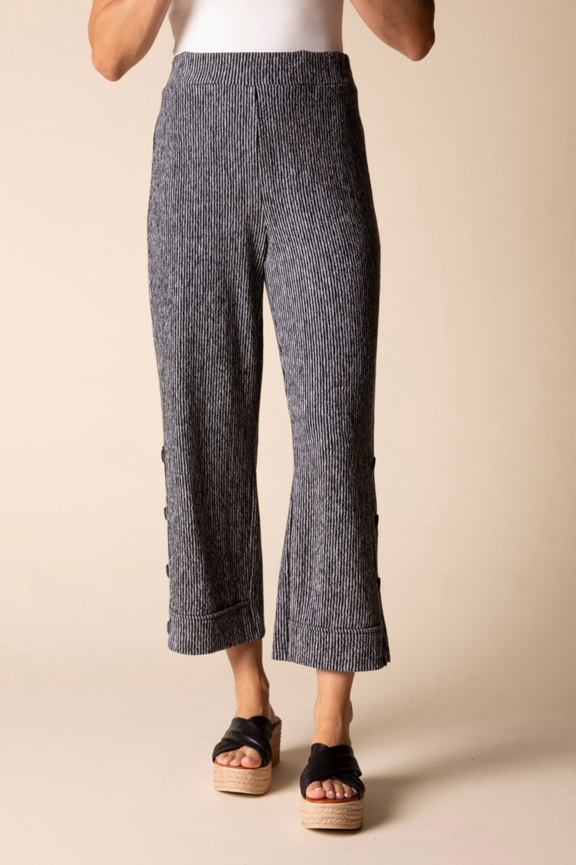 Habitat Monterey Stripe Pant in Black