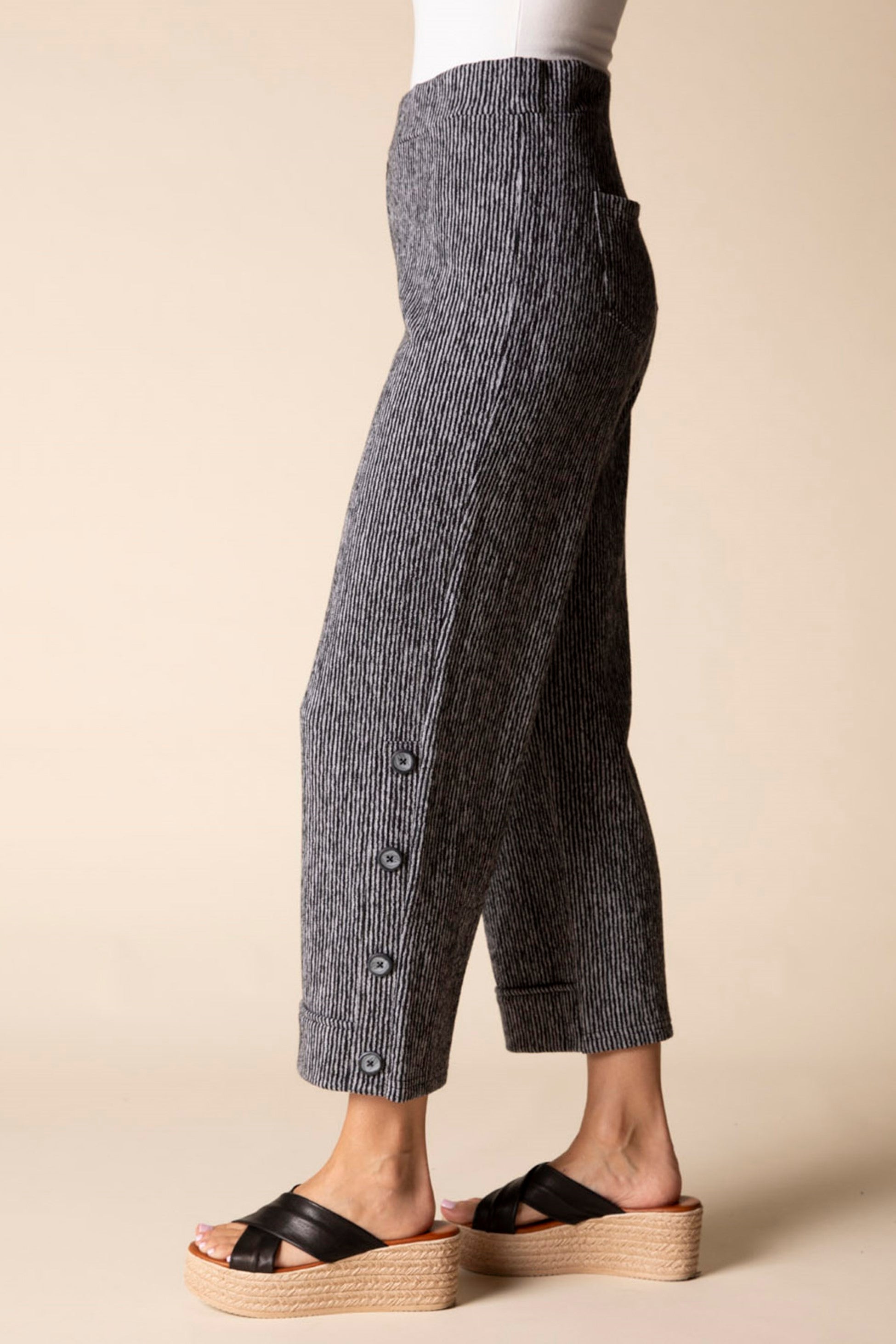 Habitat Monterey Stripe Pant in Black