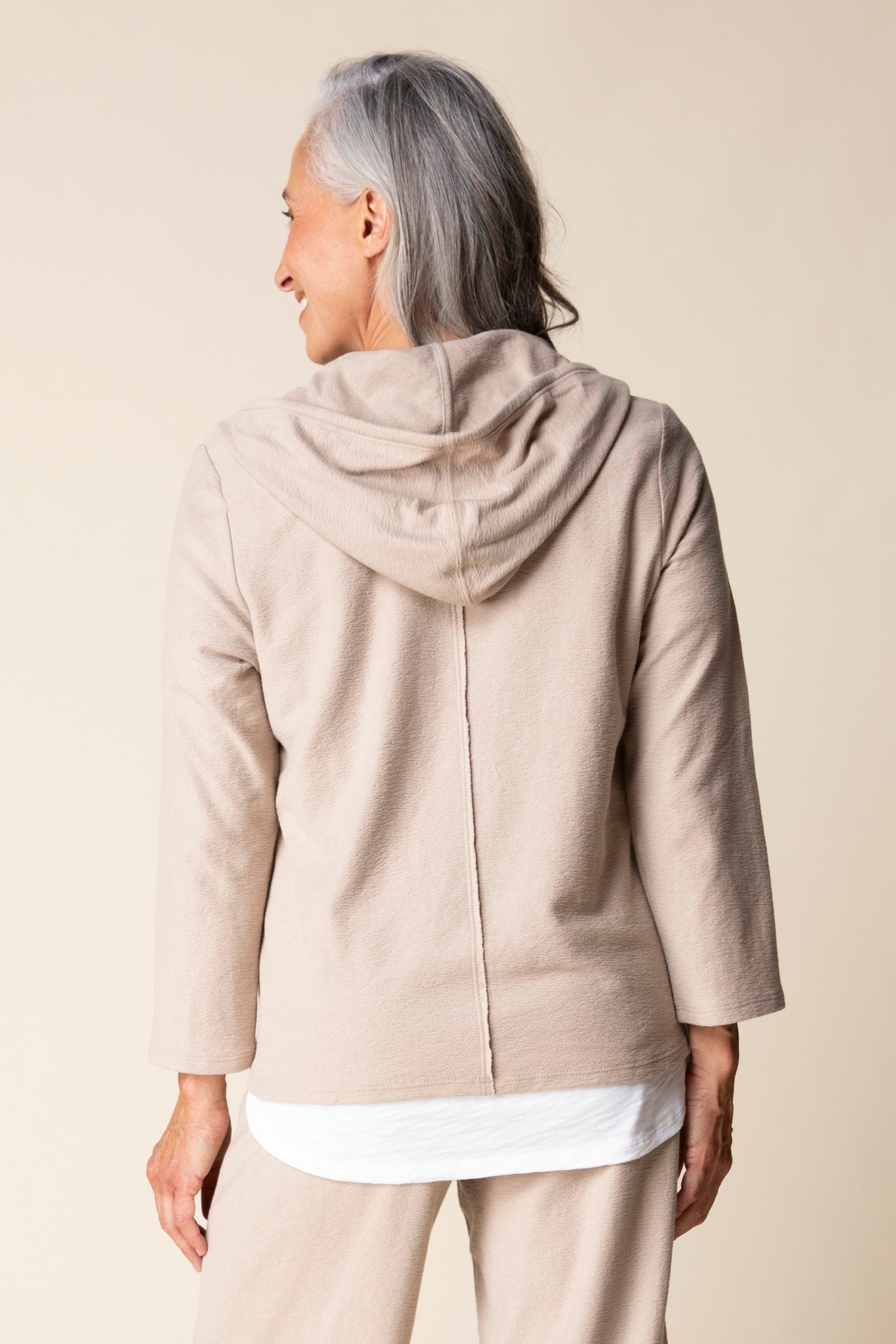 Habitat's Pasadena Knit Canyon Hoodie in Oakwood