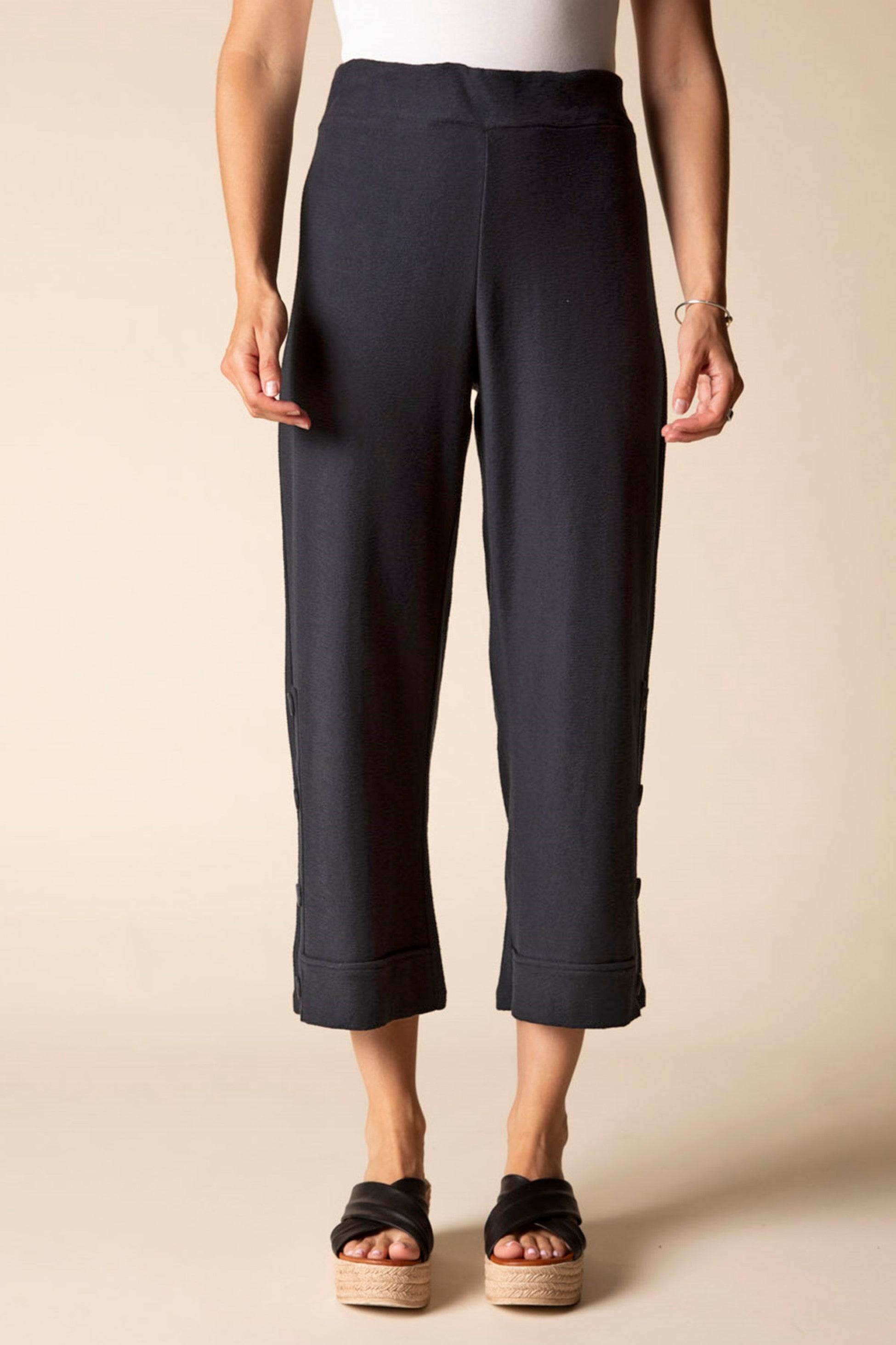 Habitat's Pasadena Knit Monterey Pants in Black