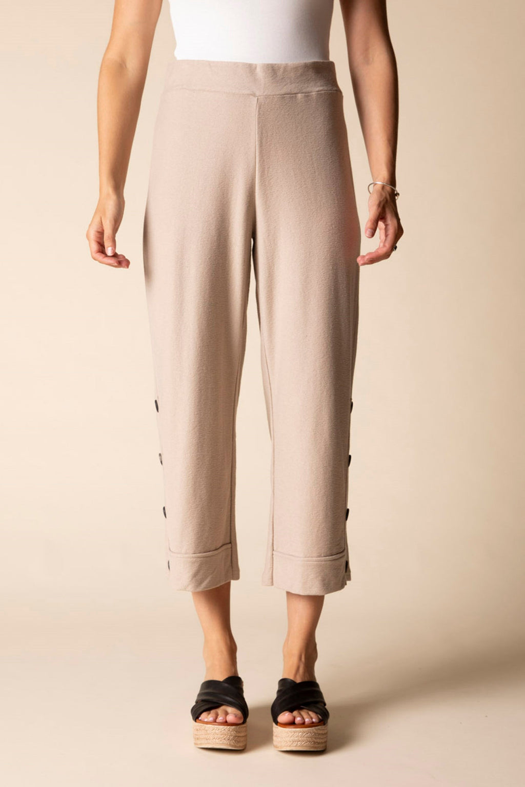 Habitat's Pasadena Knit Monterey Pants in Oakwood