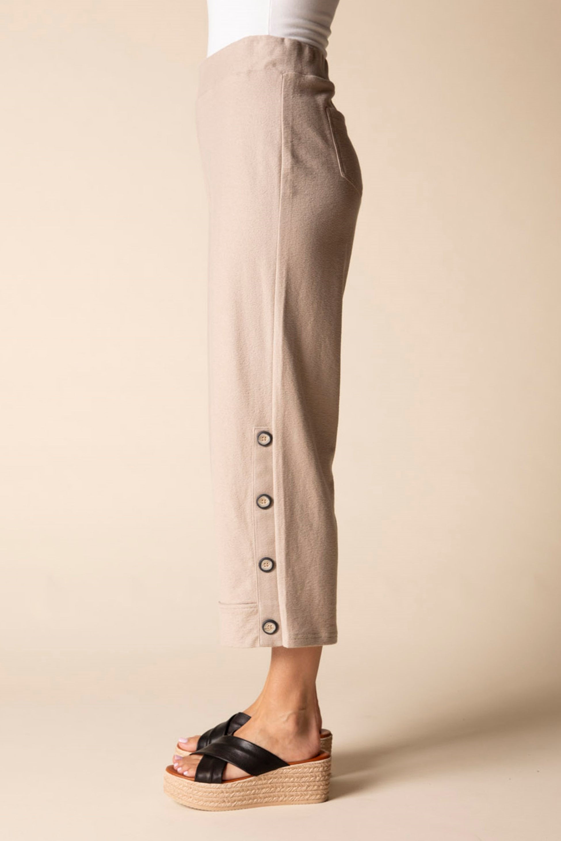 Habitat's Pasadena Knit Monterey Pants in Oakwood