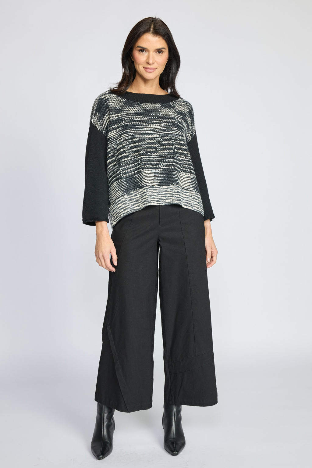 Olivia by Habitat Marble Twist Drop-Shoulder Sweater