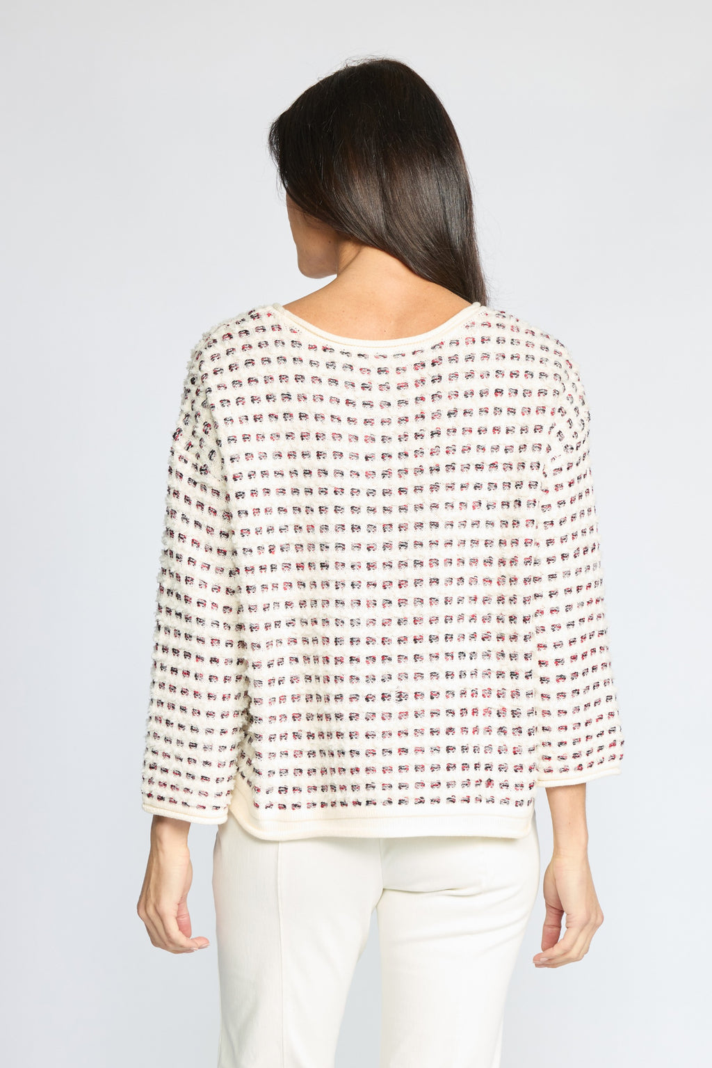Olivia by Habitat's Velura Knit Pullover in Ivory