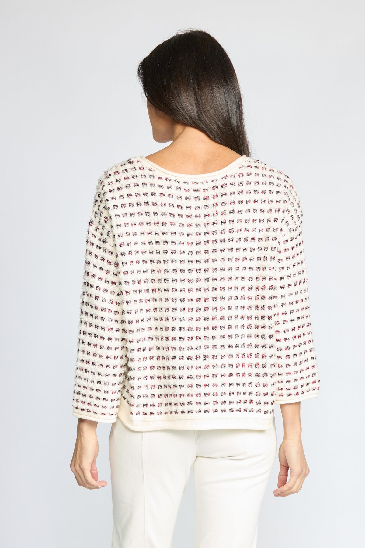 Olivia by Habitat's Velura Knit Pullover in Ivory
