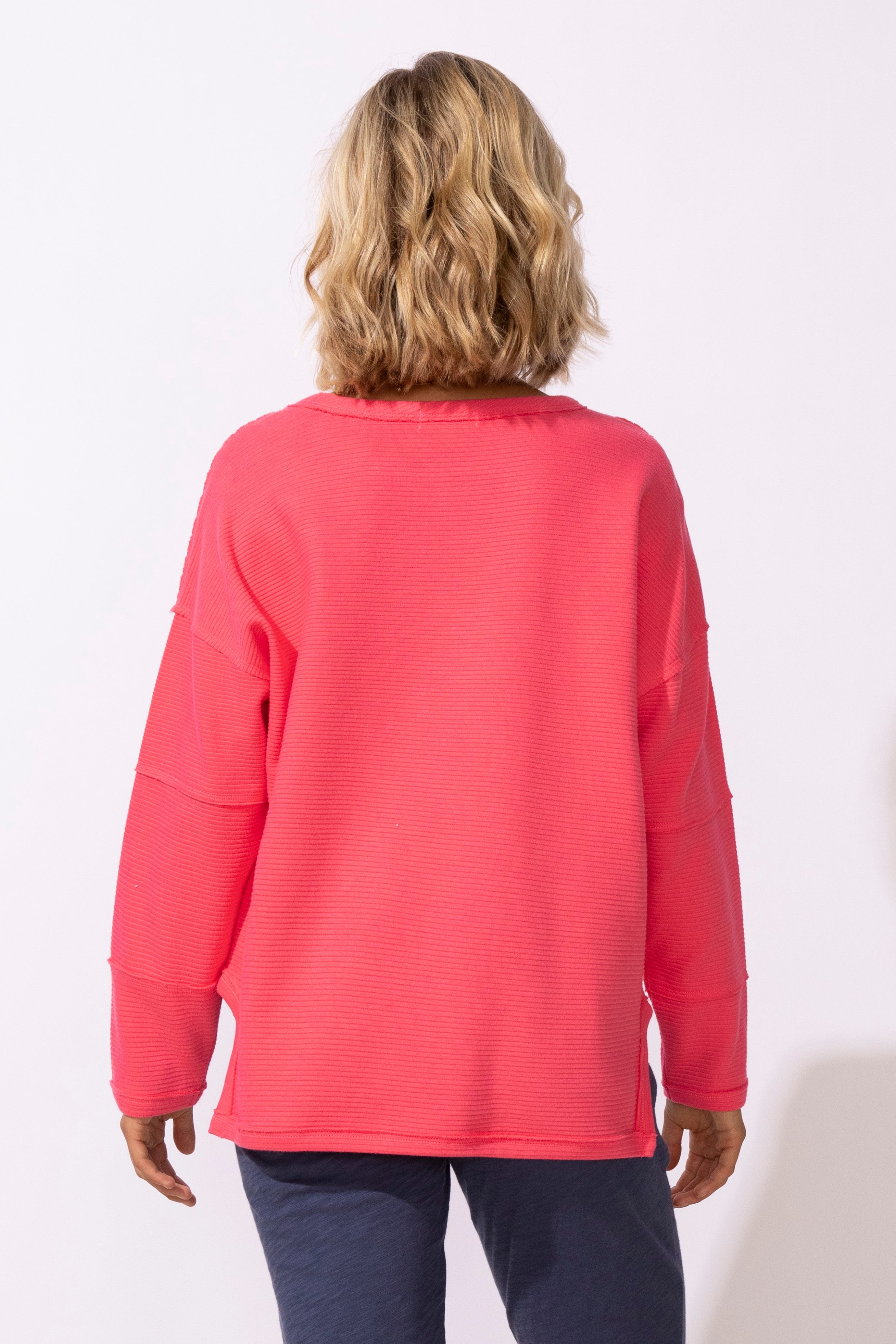 Escape's Ottoman Daybreak Pullover in Poppy