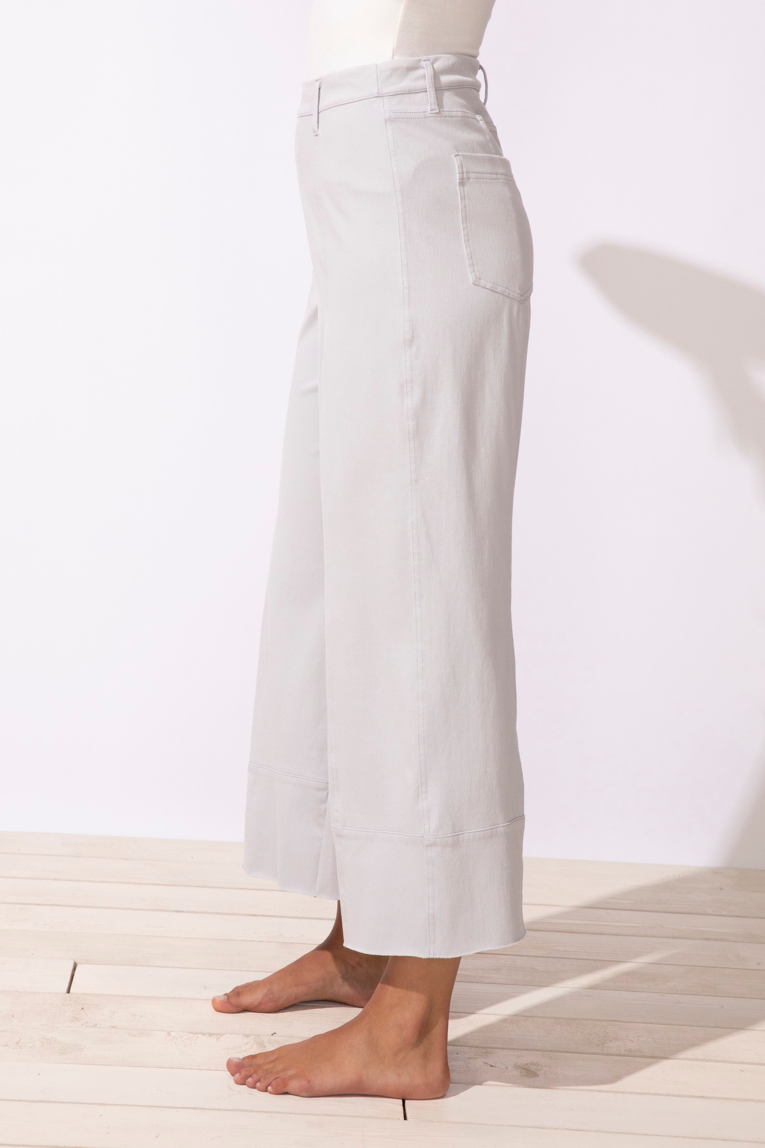 Escape's Comfort Knit Denim Crop Jeans in Dune