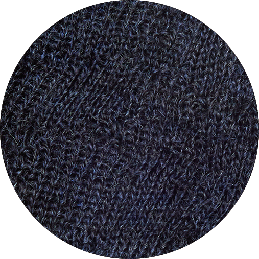 The Bubble Wool Poncho from By Basics Midnight Blue Melange Swatch