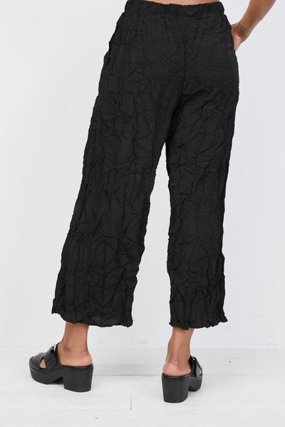 Crimped Easy Crop Pant