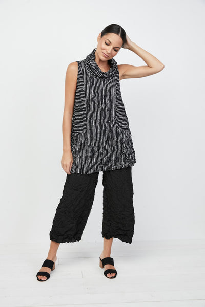 Crimped Easy Crop Pant