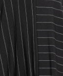 Liv by Habitat Drawstring Dress Midi Length Stripe Pattern Black and White