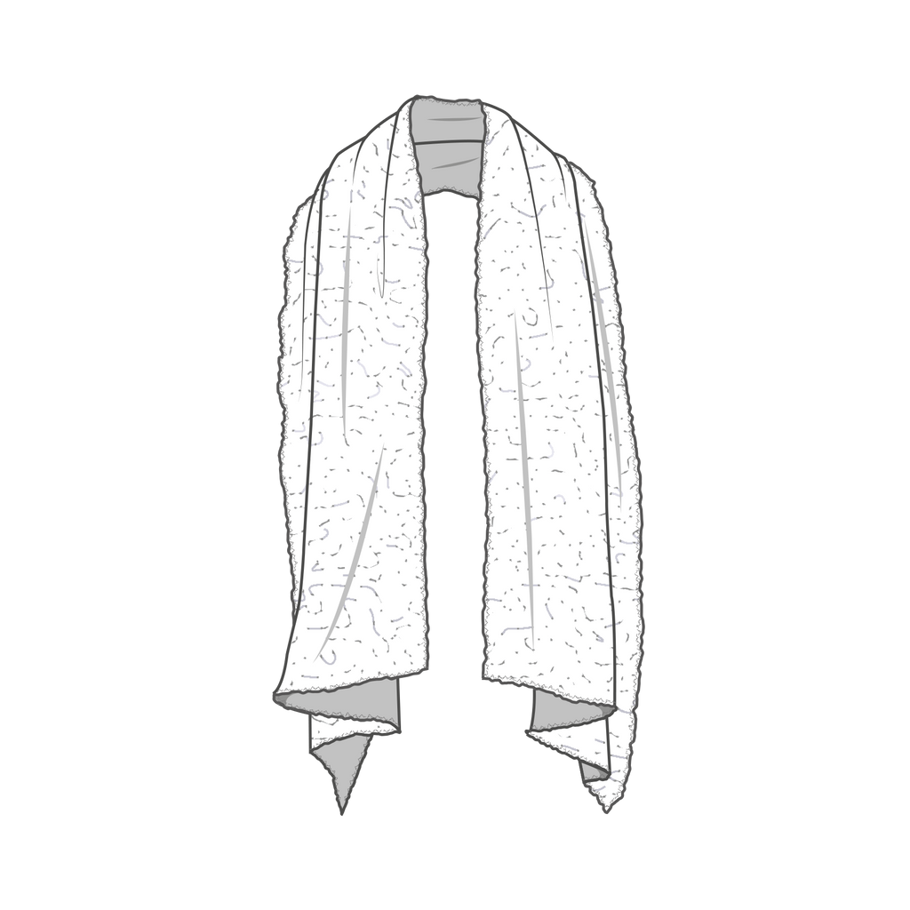 The Large Bubble Wool Scarf from By Basics