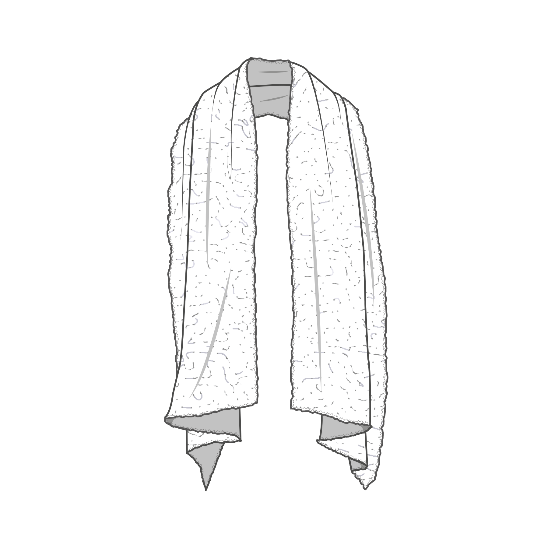 The Large Bubble Wool Scarf from By Basics