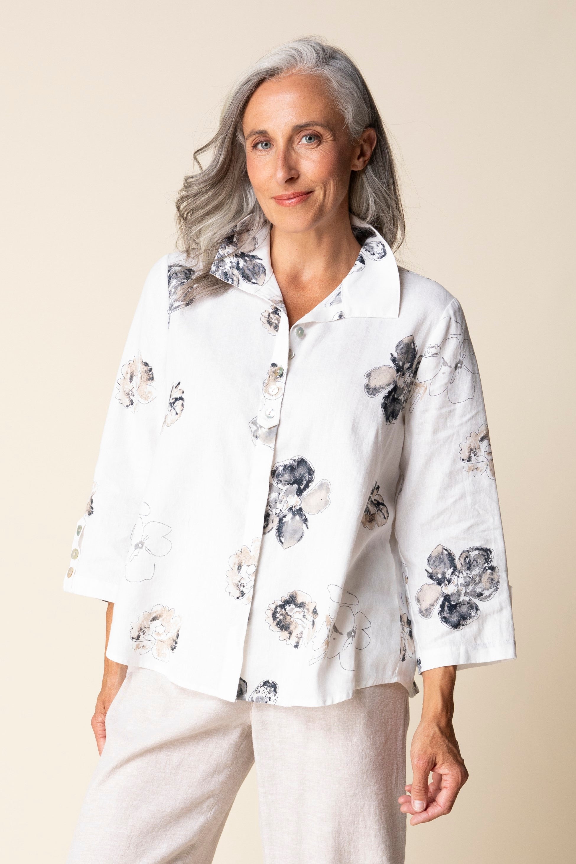 Habitat's Watercolor Floral Swing Shirt