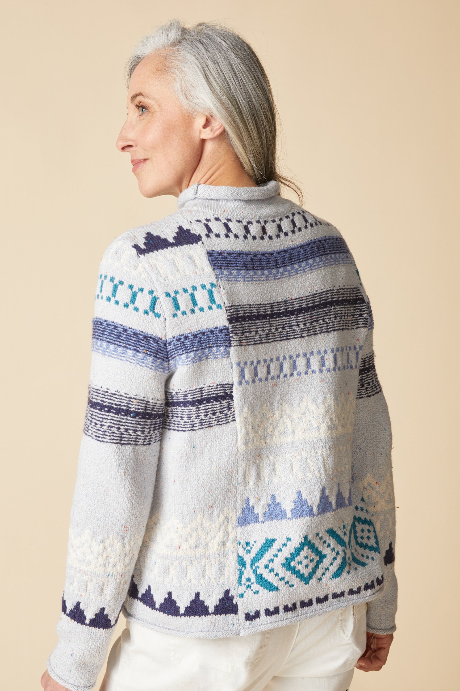  Habitat's Snow Day Snowdrift Sweater in Mist