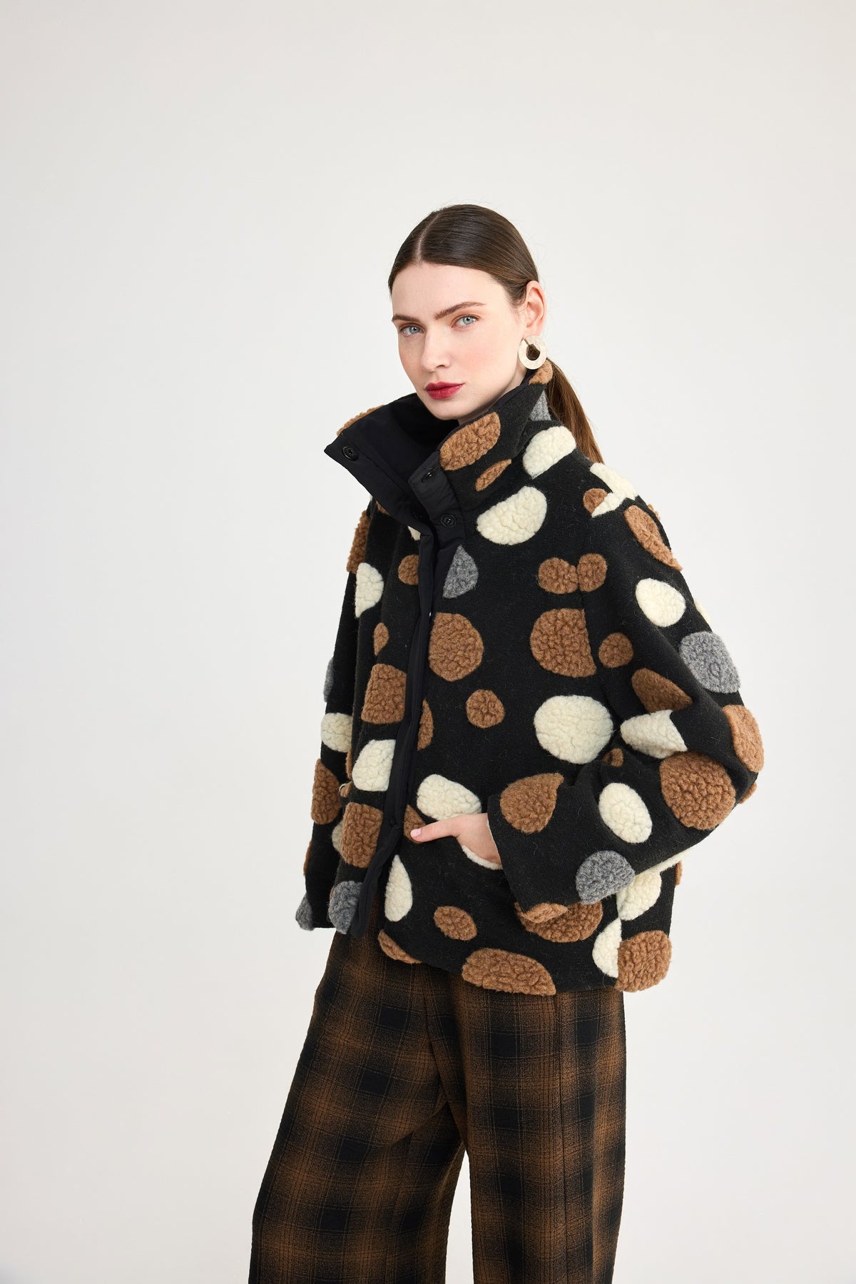 The Daria Reversible Dot Jacket from Luukaa