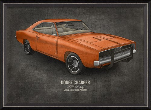 Dodge Charger Framed Art
