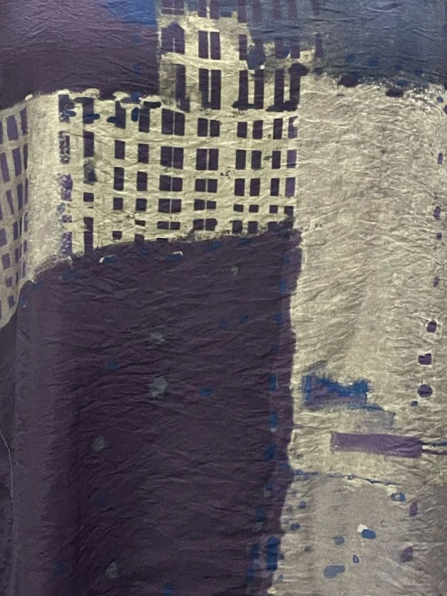 Artist Print Mock Neck Top