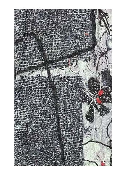 Artist Print Cowl Neck Dress