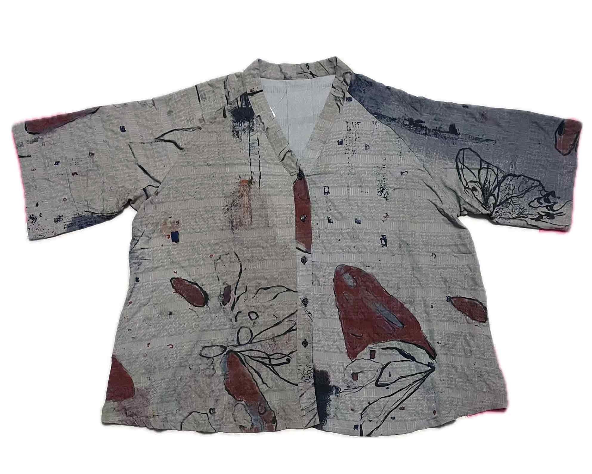 3 Potato Wrinkled Artist Print Jacket in BTFC