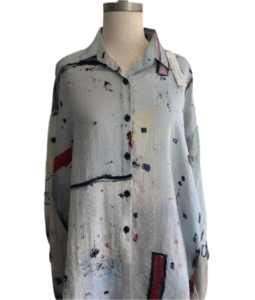 Artist Print Long Jacket