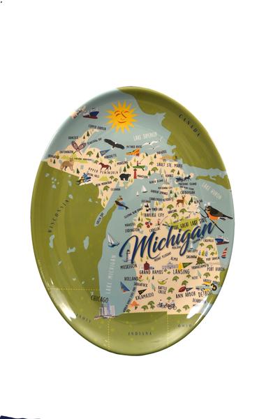 Michigan 16" Oval Platter NEW