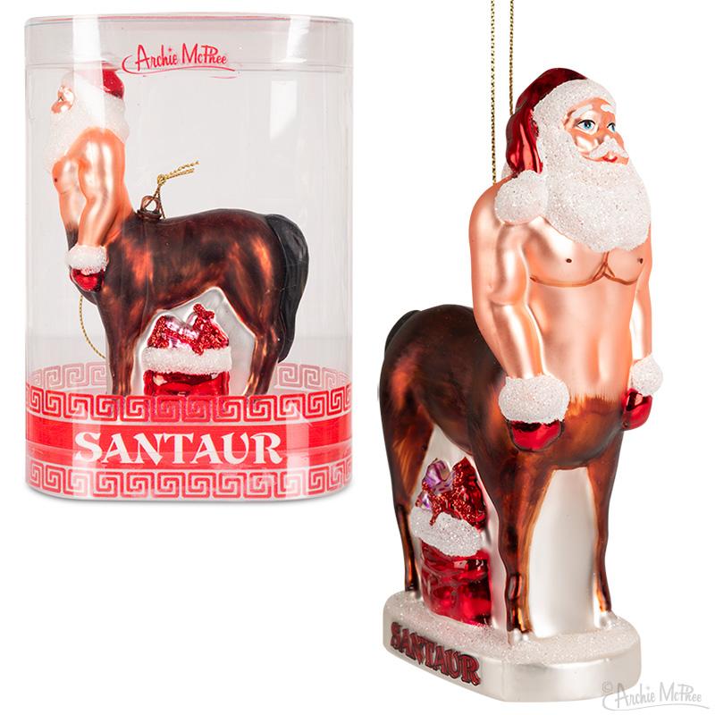 Archie McPhee Santaur Ornament