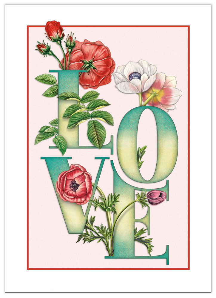 Love & Flowers Card