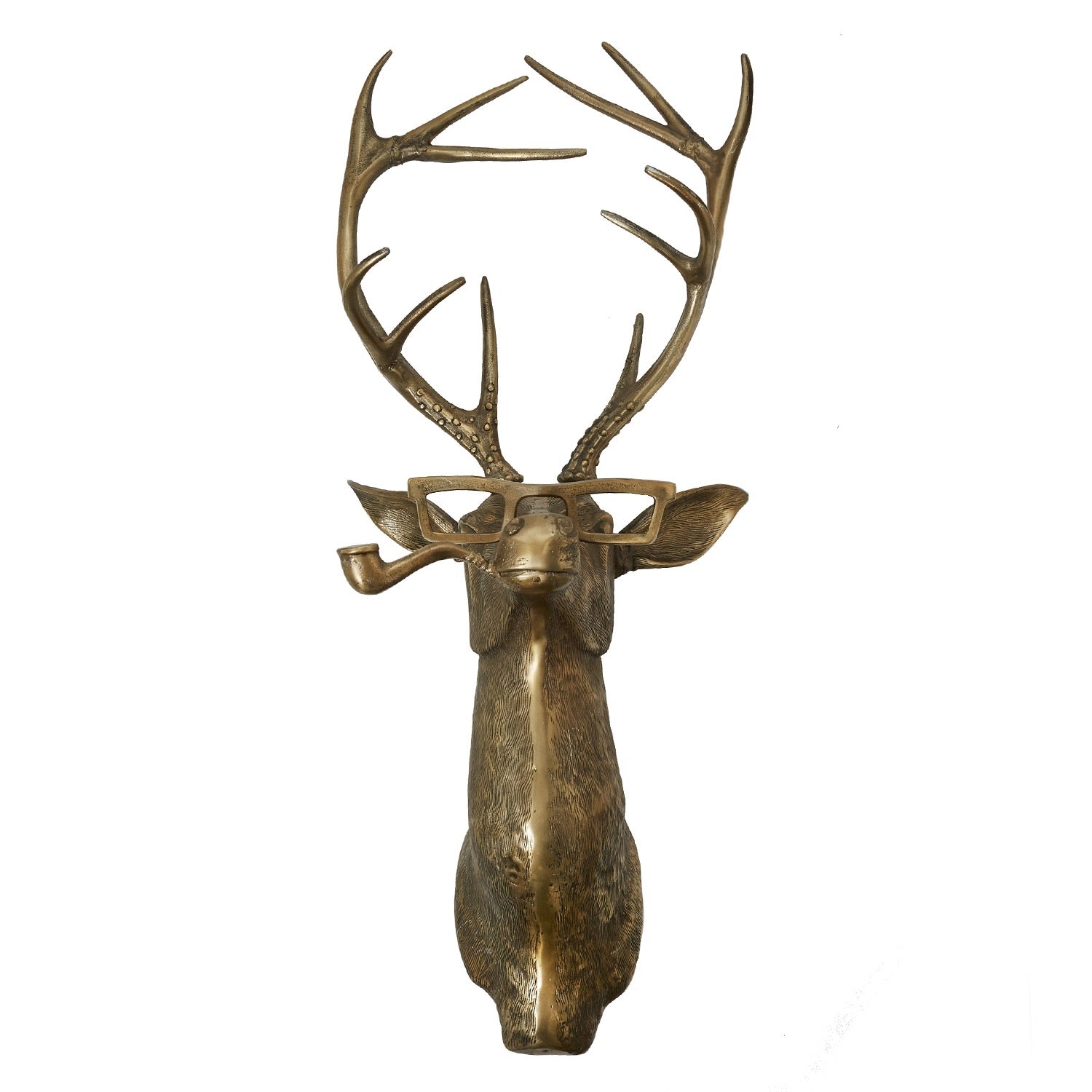 Frankie Deer Wall Mounted Brass Decor