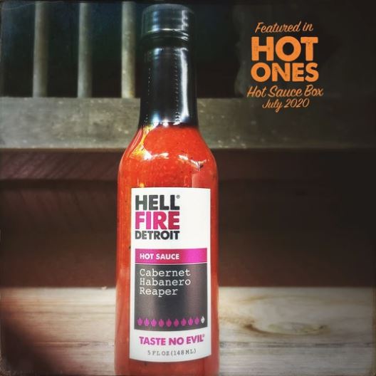 Hell Fire Detroit Hot Sauce / Cabernet Habanero