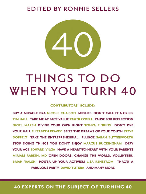 40 Things To Do When You Turn 40