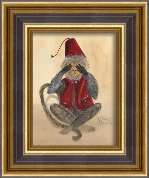See No Evil Framed Art / Extra Small